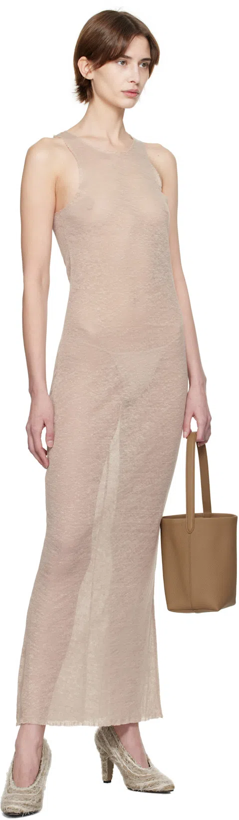 THE ROW Prudens Fuzzy Fabric Pumps In Lama