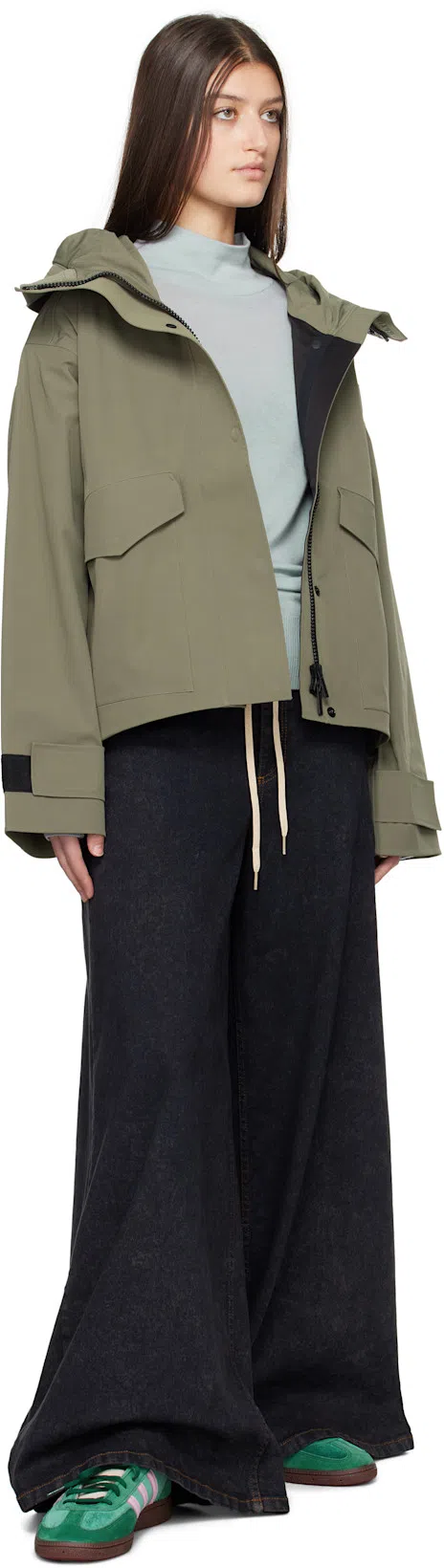 MARNI Black Marble Wide-leg Jeans In Mdn99 Black