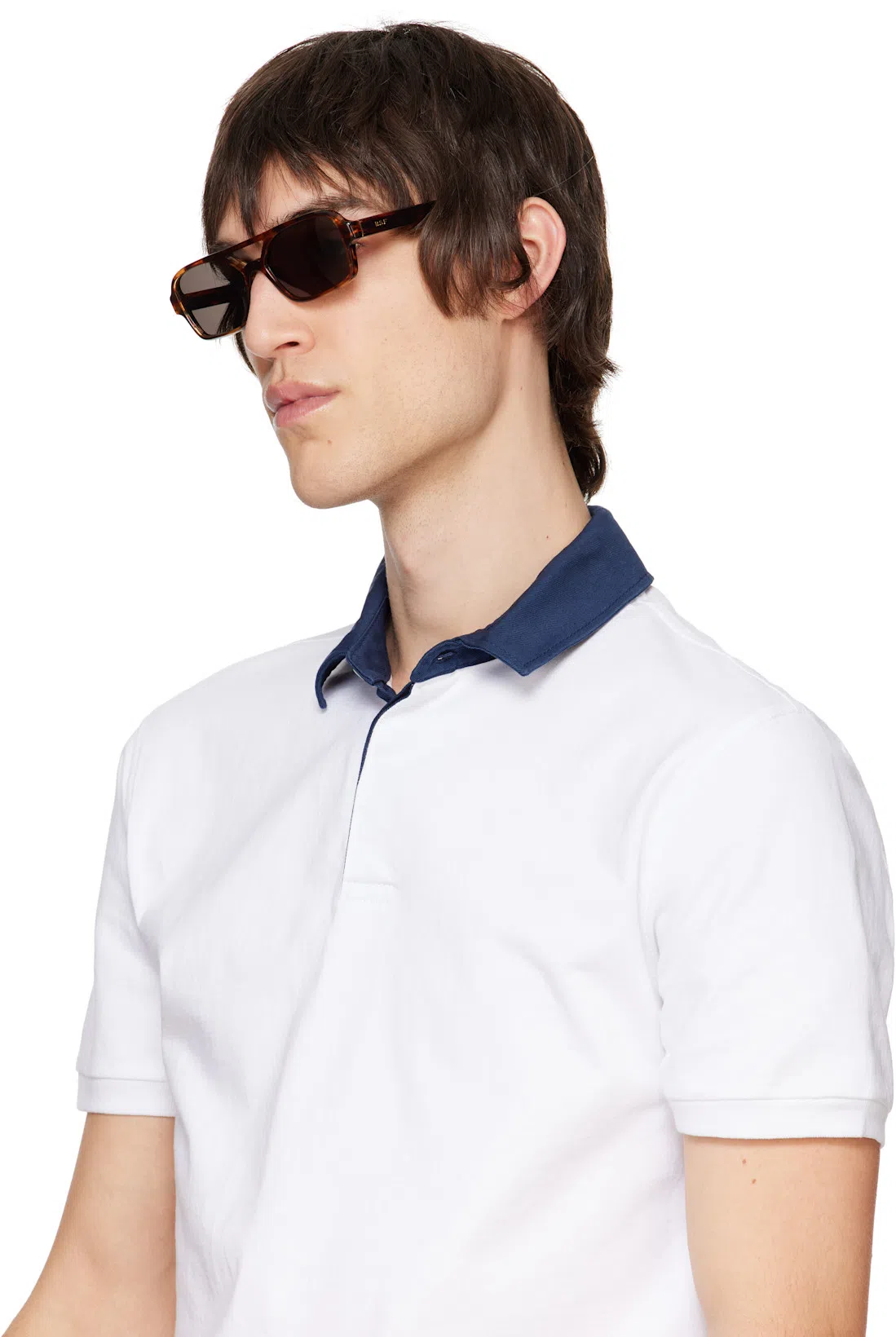 RETROSUPERFUTURE Brown Vico Sunglasses In Striato