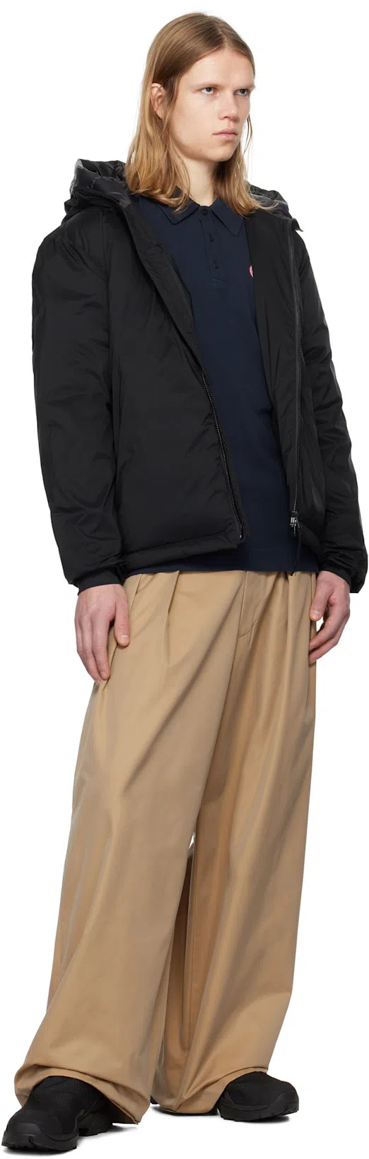 CANADA GOOSE Men Beckley Polo Shirt In Structured Cotton In Blue