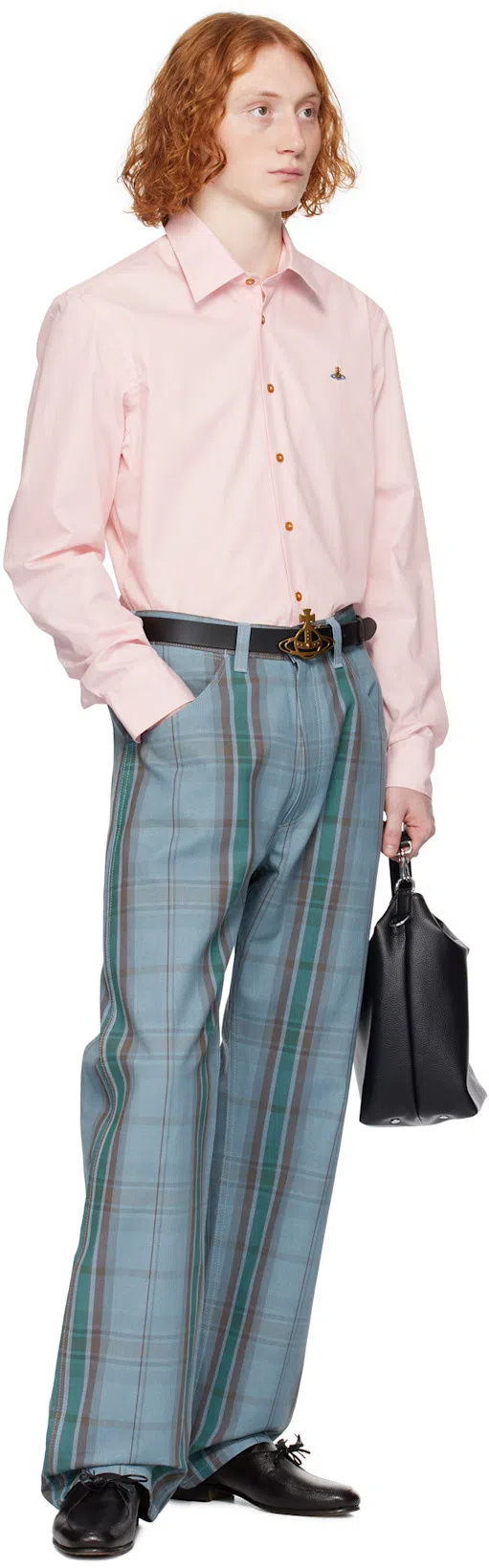 VIVIENNE WESTWOOD Black Sam Crossbody Bag In Aw24-n403