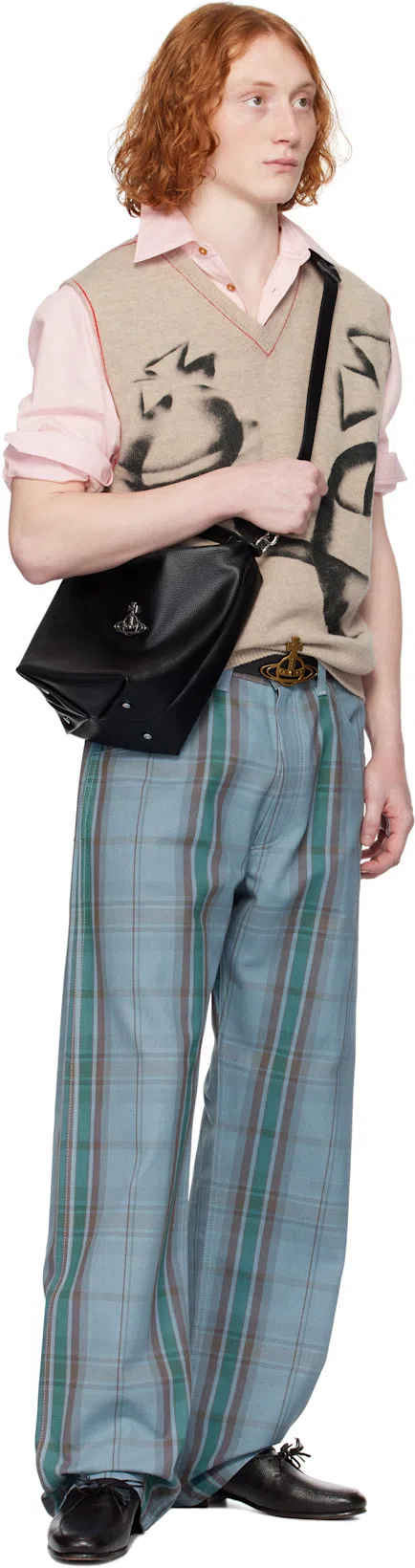 VIVIENNE WESTWOOD Black Sam Crossbody Bag In Aw24-n403
