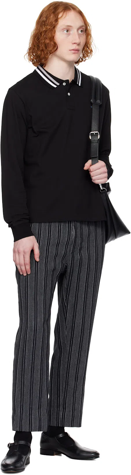 VIVIENNE WESTWOOD Black Sam Crossbody Bag In Aw24-n403