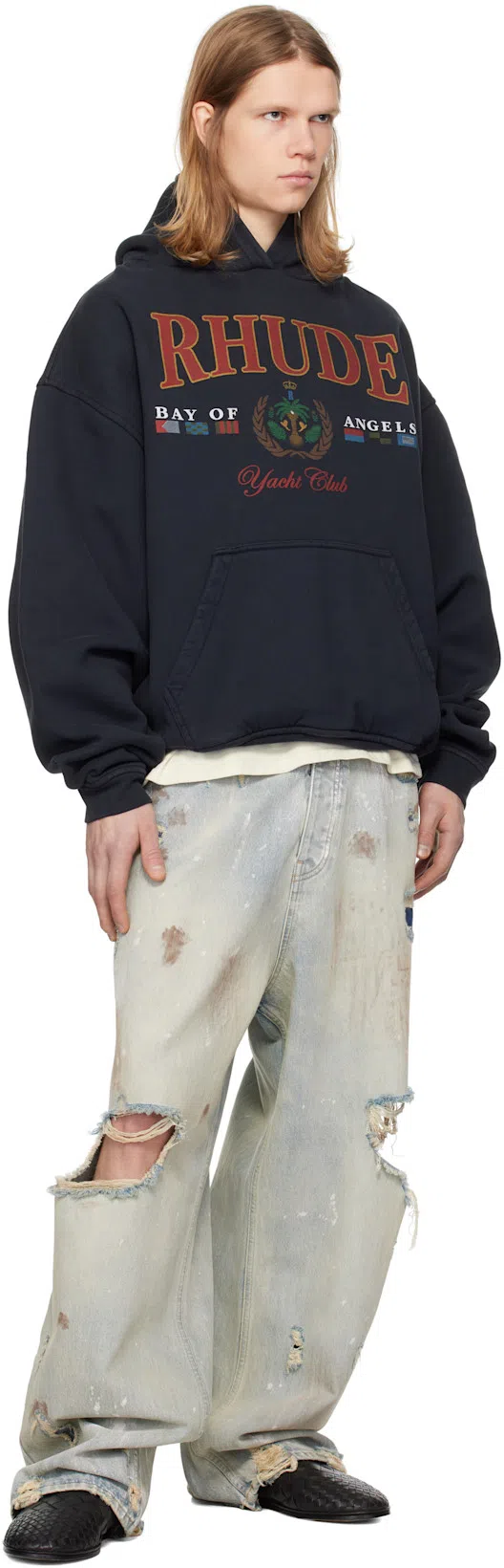 BOTTEGA VENETA Black Calf Leather Sawyer Slip On Sneaker