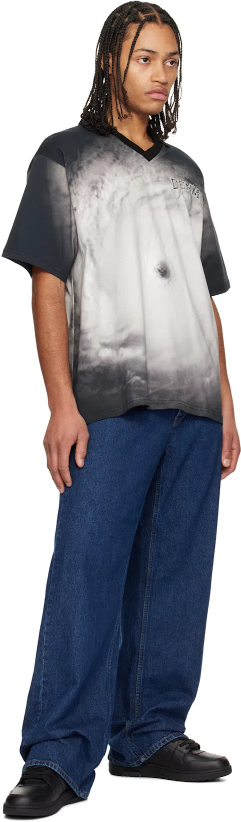 OFF-WHITE Out Of Office Black Low Top Sneakers With Arrow Patch In Leather Man In Multi