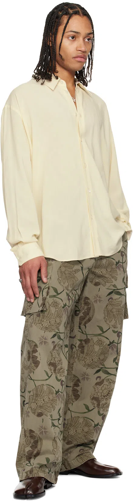 MAISON MARGIELA 30mm Tabi County Leather Loafers In Black