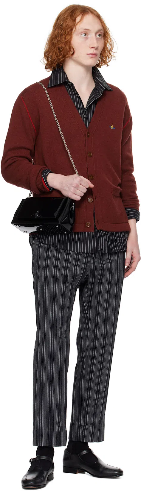 VIVIENNE WESTWOOD Black Medium Hazel Bag In Aw24-n404