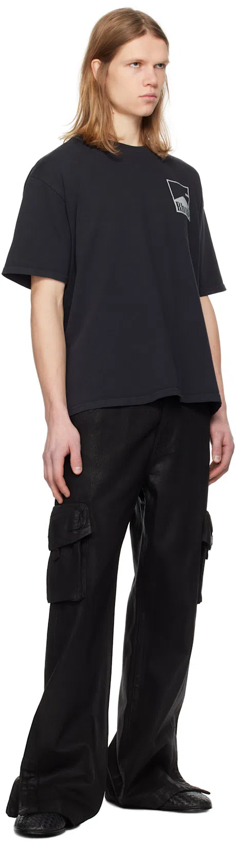 BOTTEGA VENETA Black Calf Leather Sawyer Slip On Sneaker