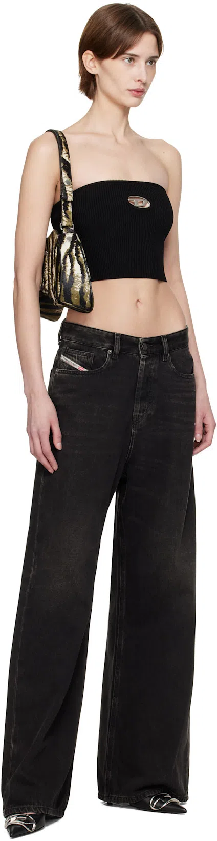 DIESEL Clarksvillex Sleeveless Top In Nero