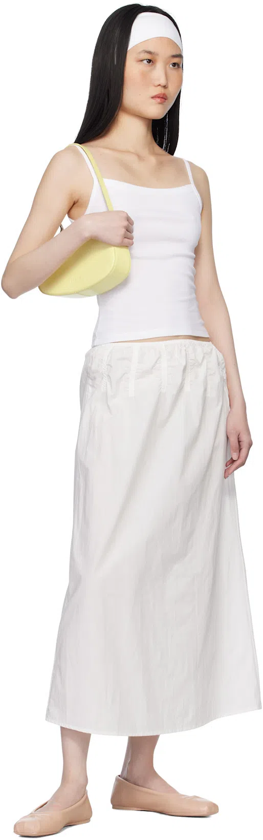 MARNI Powder Pink Nappa Leather Seamless Little Bow Ballet Flat