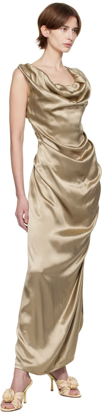 VIVIENNE WESTWOOD Ginnie Pencil Long Dress In Green