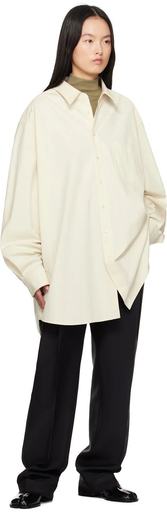 MAISON MARGIELA Tabi Leather Sandals Woman Black In T8013 Black