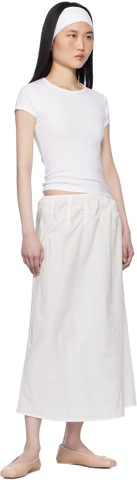 MARNI Powder Pink Nappa Leather Seamless Little Bow Ballet Flat