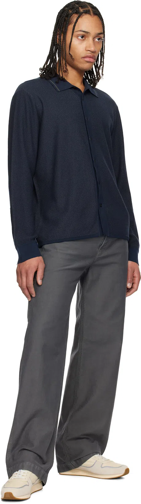 DRIES VAN NOTEN Gray Straight-leg Jeans In 802 Grey