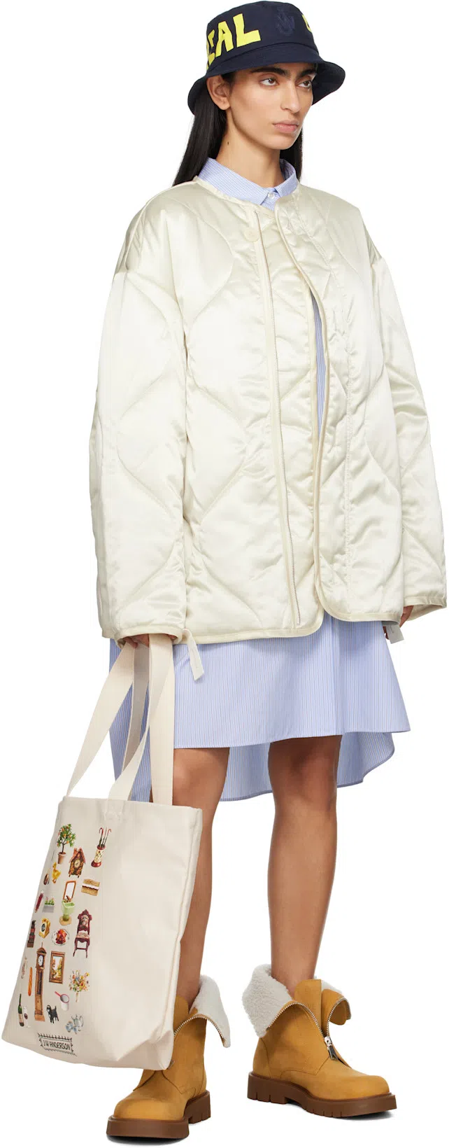 BOTTEGA VENETA Haddock Ankle Boot In 7186 Ochre-popcorn