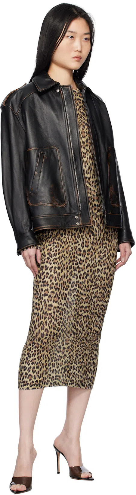 GIANVITO ROSSI Elle 85 Pointed Toe Mules In Black