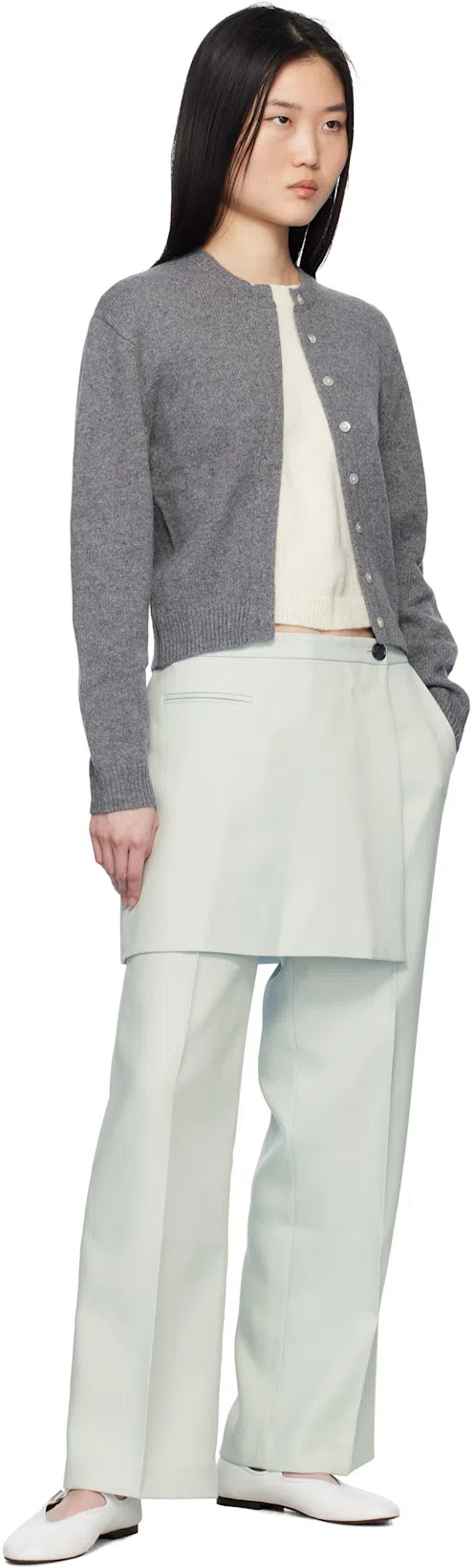 THE ROW Boheme Leather Mary Jane Ballerina Flats In Multi