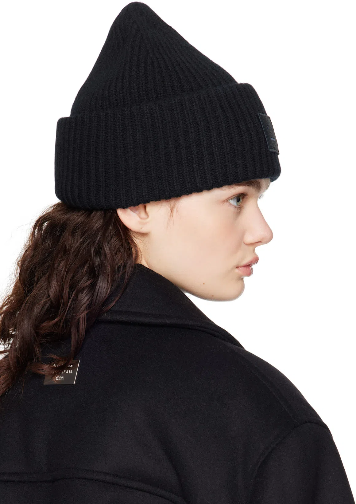 ACNE STUDIOS Owella Wool Blend Felt Bomber Jacket In Black