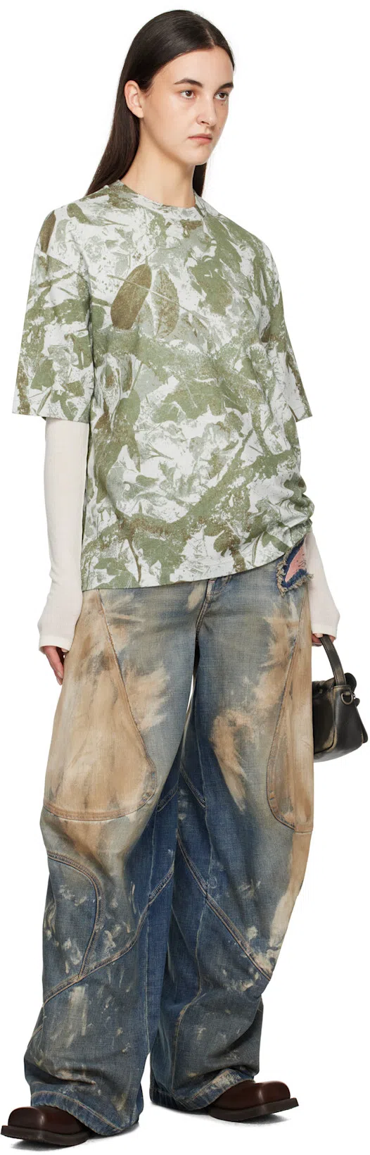 ACNE STUDIOS Multipocket Micro Bag In Dark Brown,beige