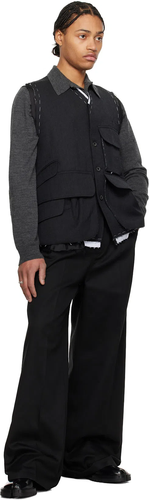 CARVELA Dazzle Diamante-trim Leather Loafers In Black