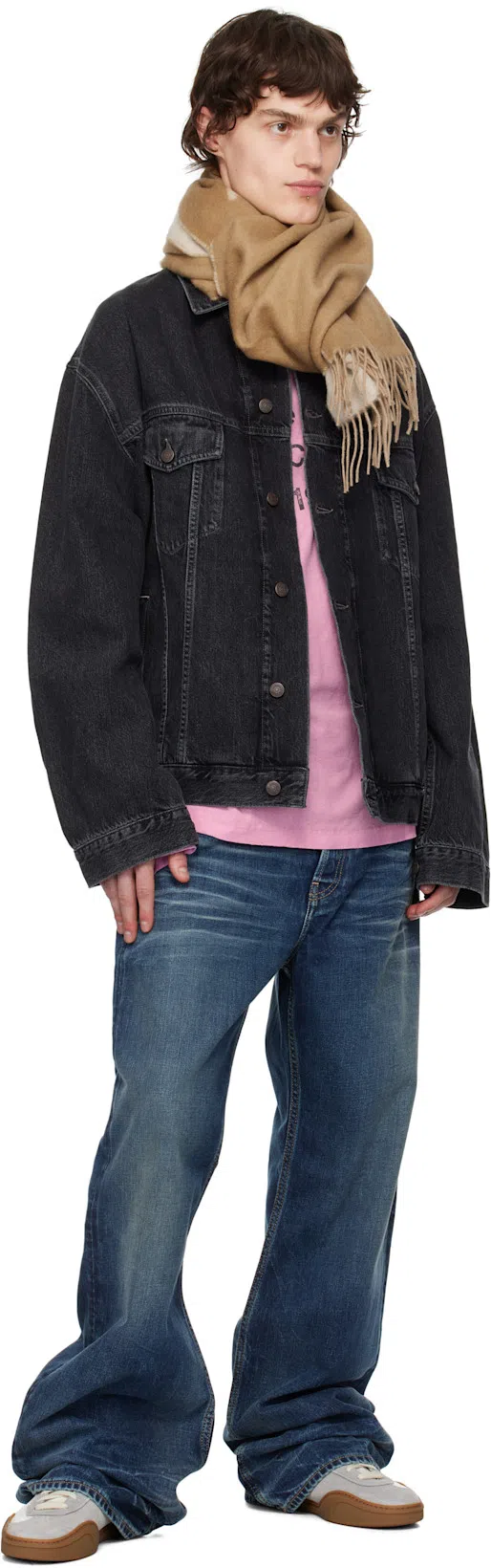 ACNE STUDIOS Robert Vintage Denim Jacket In Black