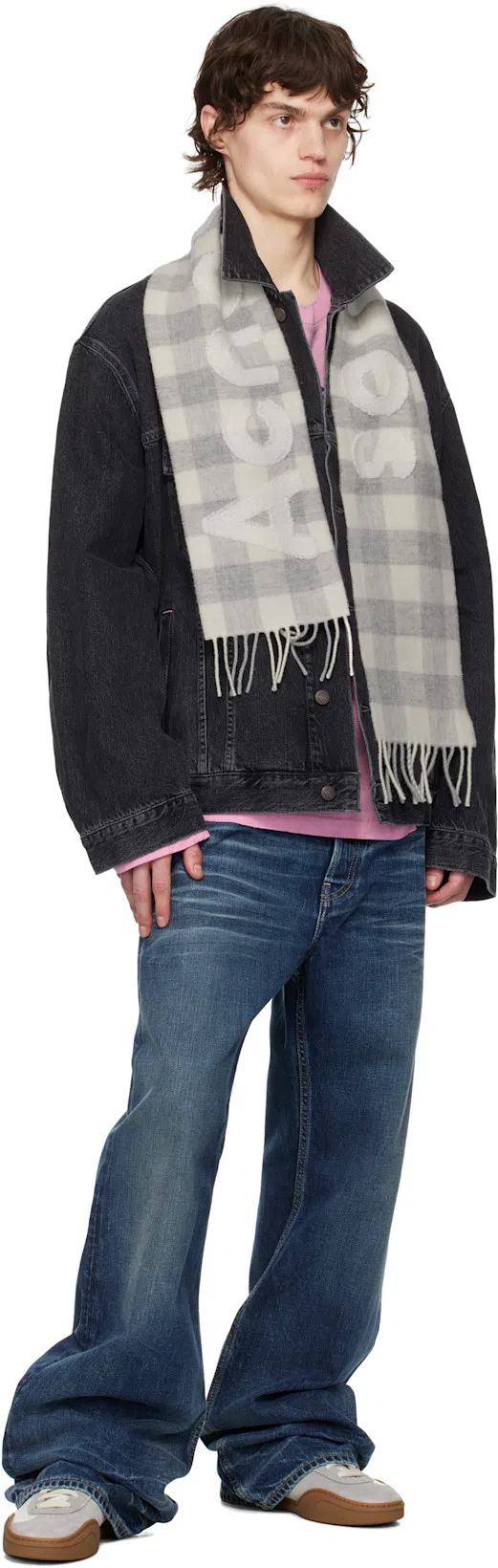 ACNE STUDIOS Robert Vintage Denim Jacket In Black