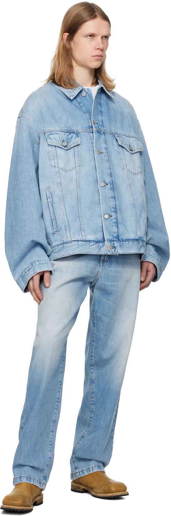 ACNE STUDIOS Blue Loose-fit 1991 Toj Jeans In 228 Light Blue