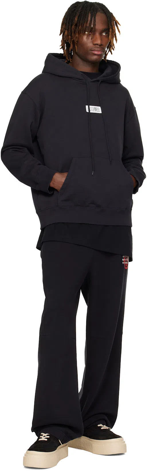 MM6 MAISON MARGIELA Relaxed Fit Crew Neck Sweatshirt With Ribbed Detailing In Multi