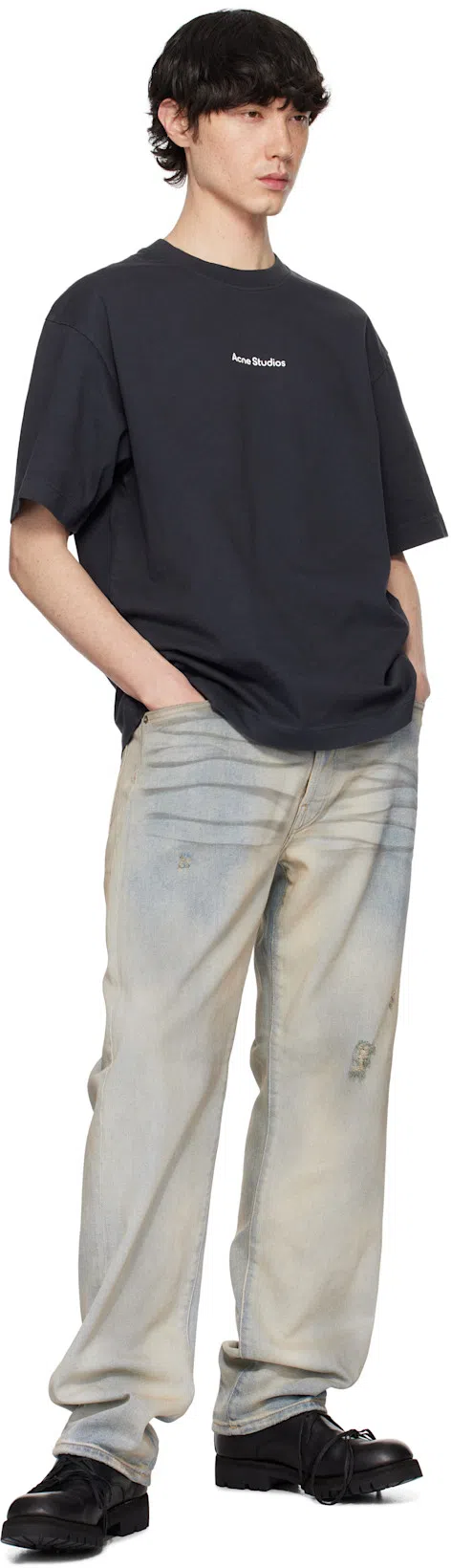 ACNE STUDIOS Blue Loose-fit 1999m Jeans In 228 Light Blue