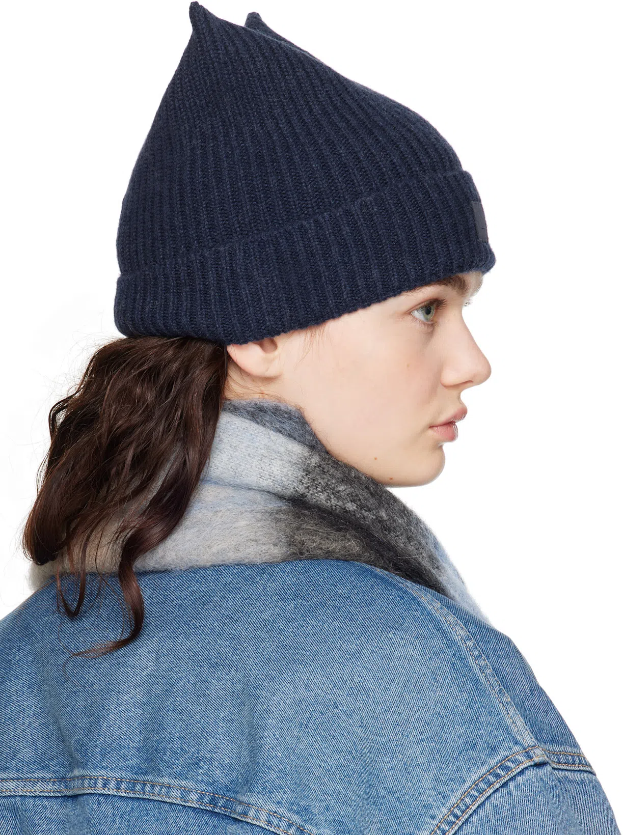 ACNE STUDIOS Relaxed Cropped Denim Jacket In Blue