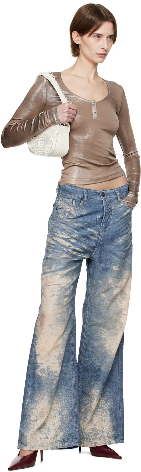 DIESEL Low Waist Bleached Effect 1996 D-sire Jeans In Blue