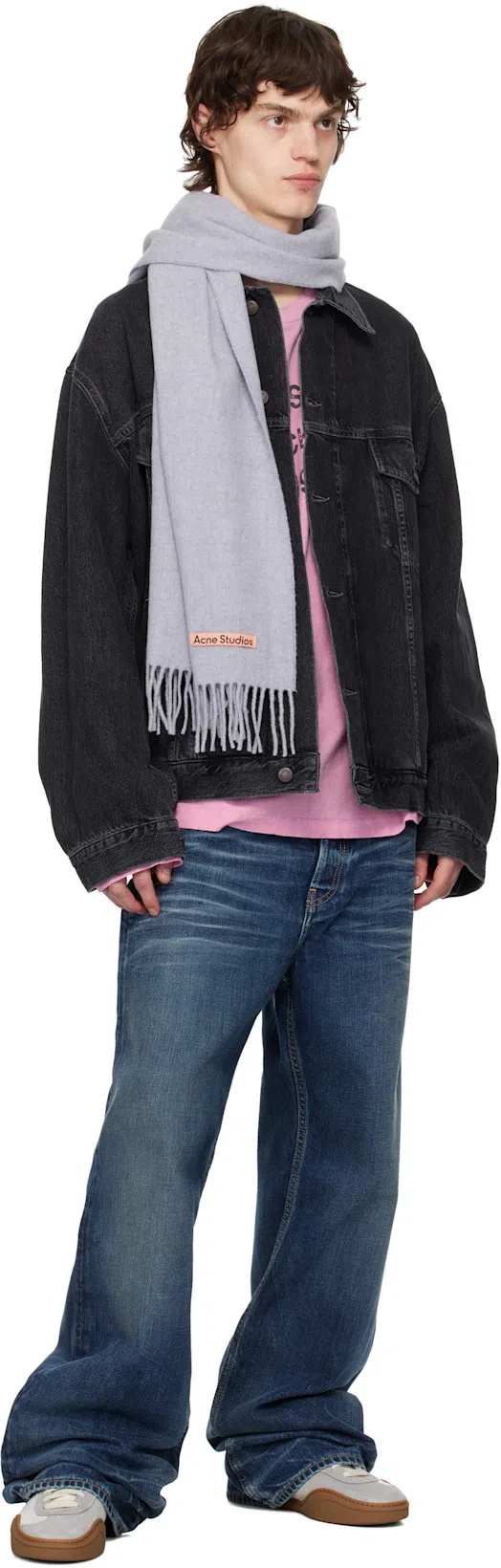 ACNE STUDIOS Robert Vintage Denim Jacket In Black
