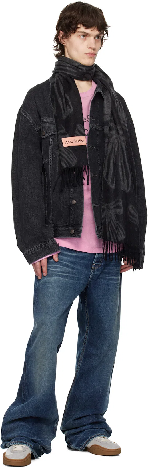 ACNE STUDIOS Robert Vintage Denim Jacket In Black