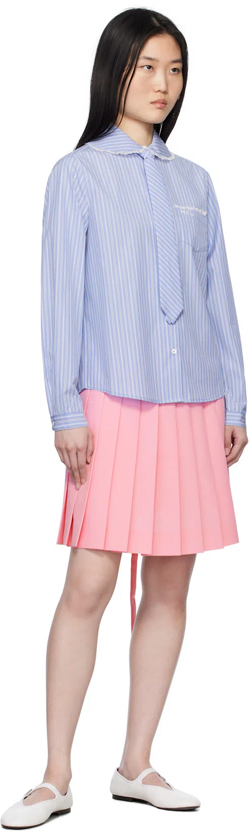 THE ROW Boheme Leather Mary Jane Ballerina Flats In Multi