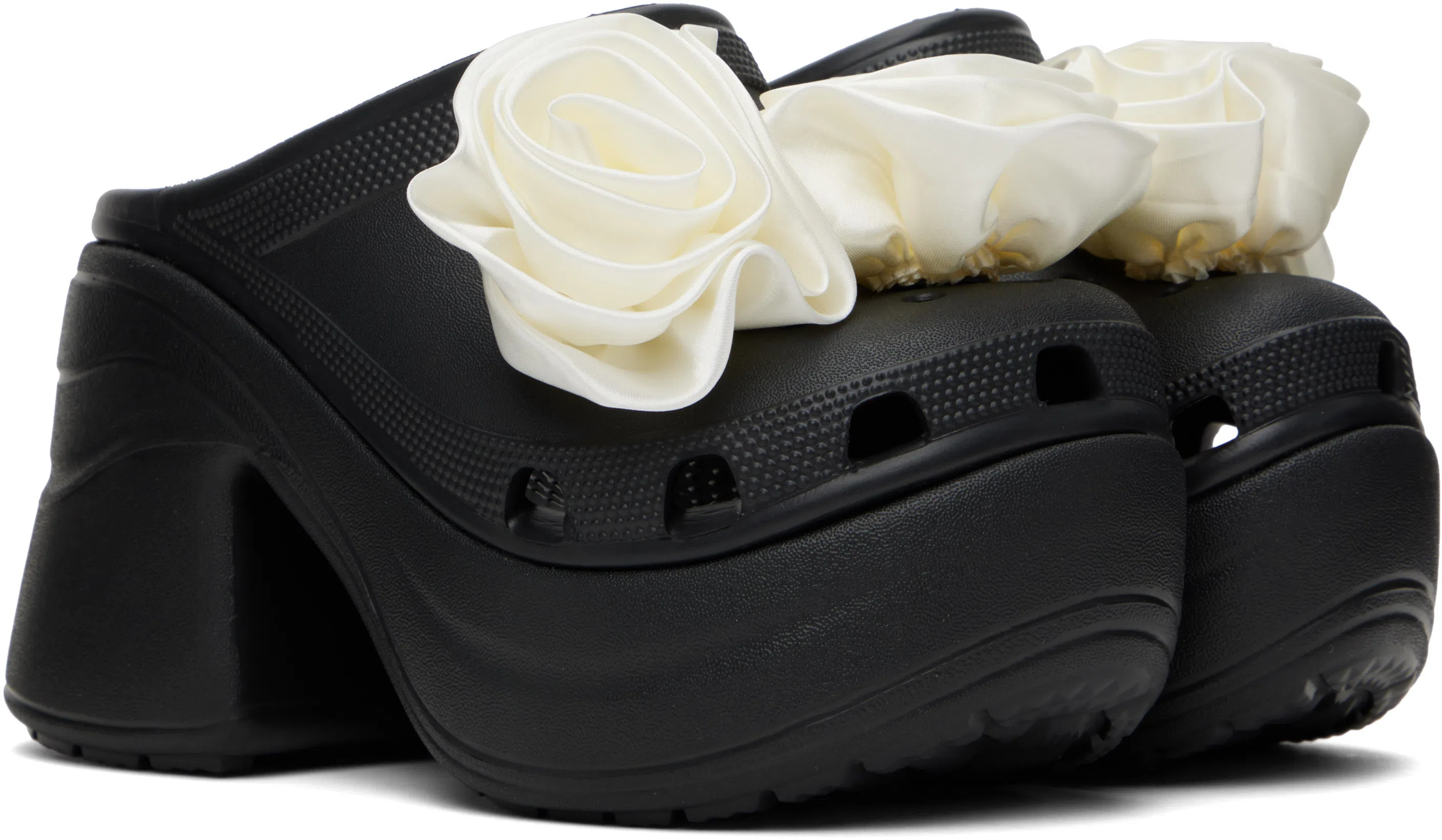 CROCS Siren Rosette Sandals In Black