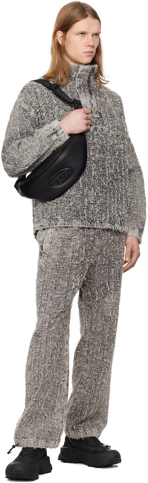 DIESEL Black Holi-d M Belt Bag In T8013