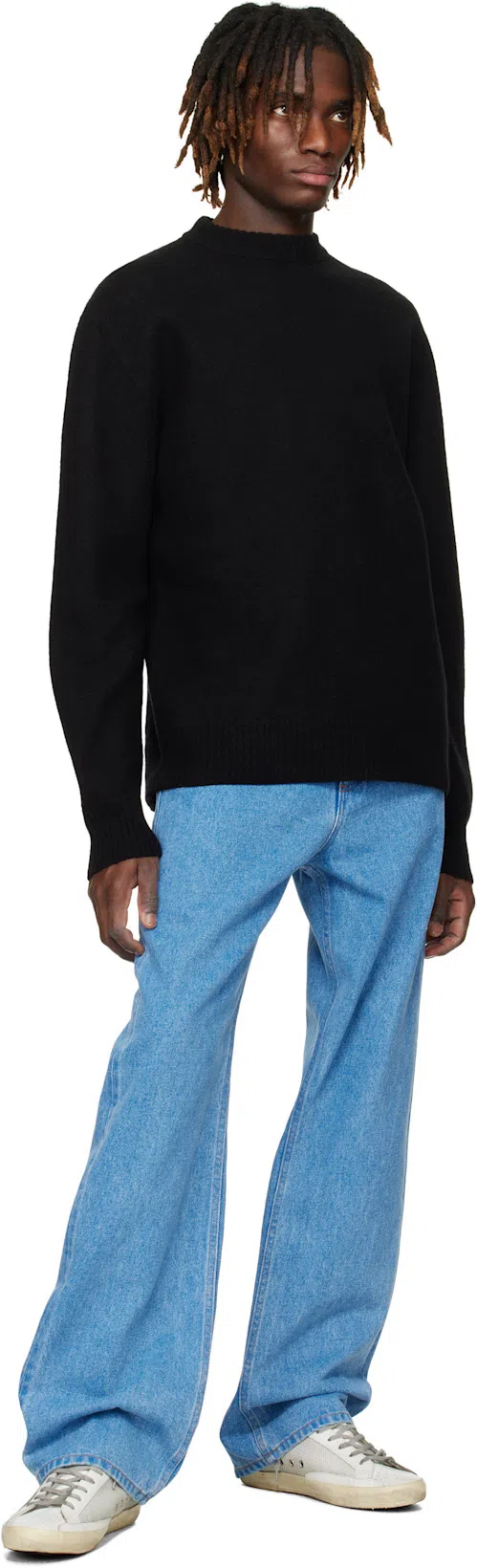 MARNI Blue Organic Wide-leg Jeans