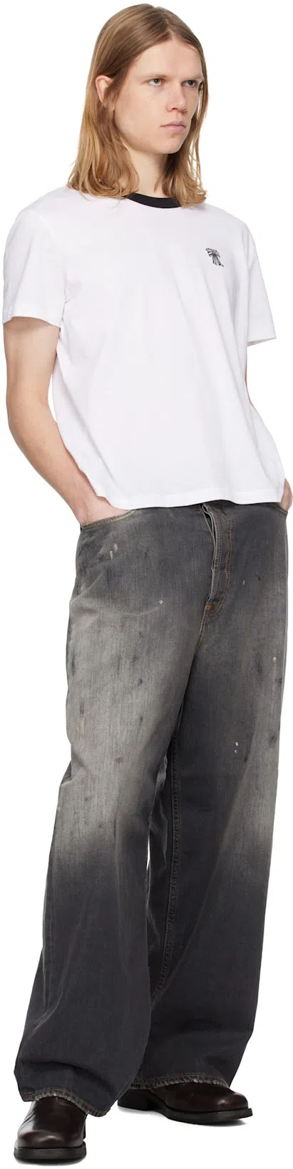 ACNE STUDIOS Short-sleeved T-shirt In 183 Optic White