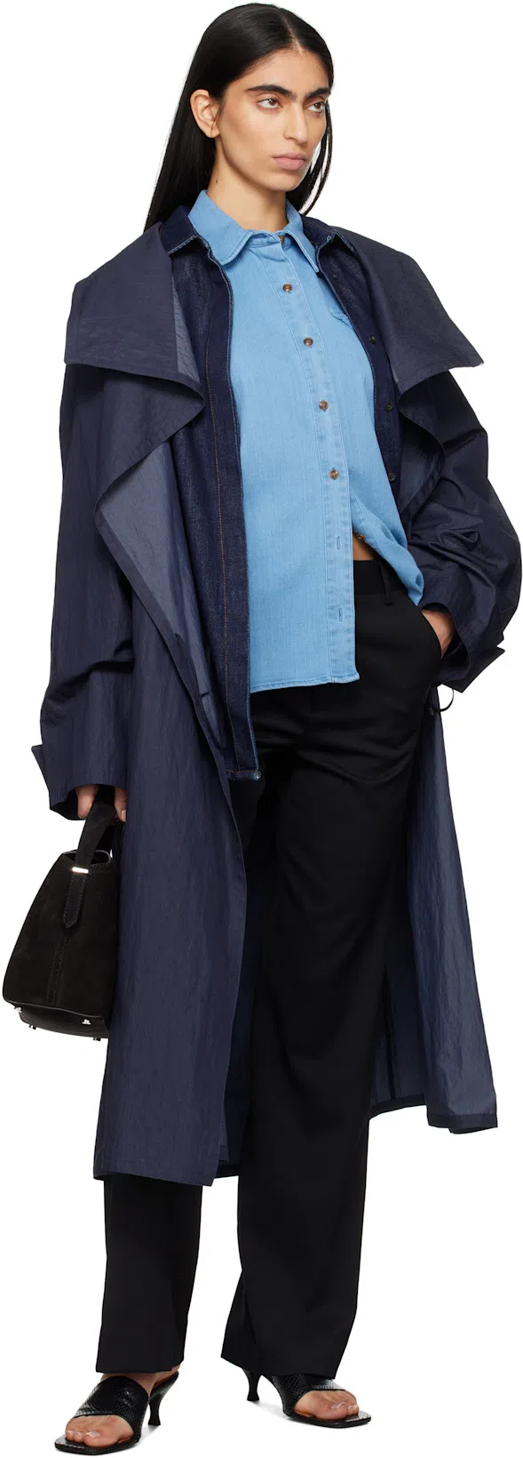 THE GARMENT Denim Buttoned Shirt In Blue