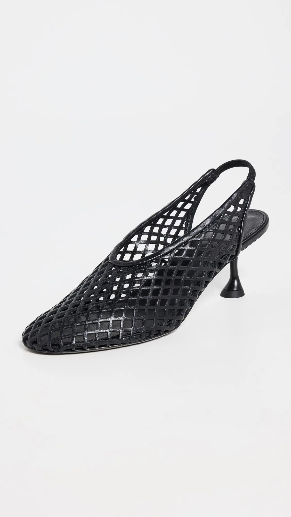 PROENZA SCHOULER Tee Perforated Leather Slingback Pumps In Black