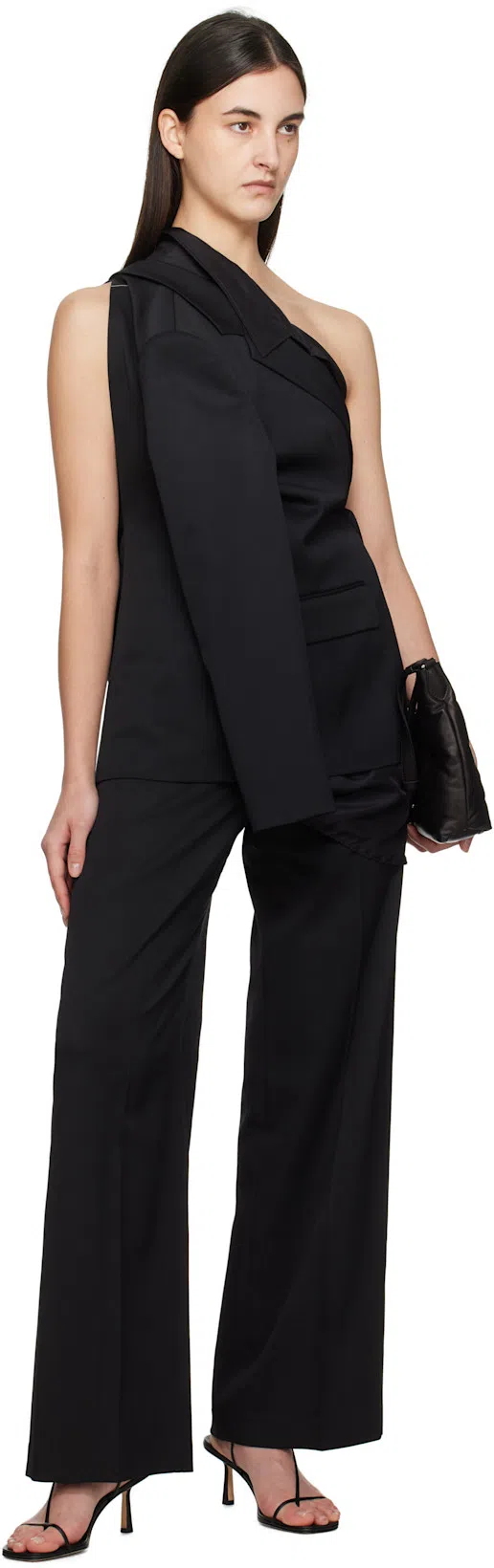 MM6 MAISON MARGIELA Mm6 By Maison Margiela Black Leather Ballet Flats