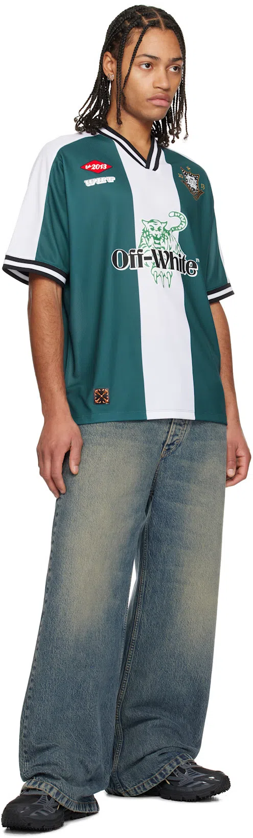 OFF-WHITE Be Right Back Panel Sneakers Pull Tab In Black