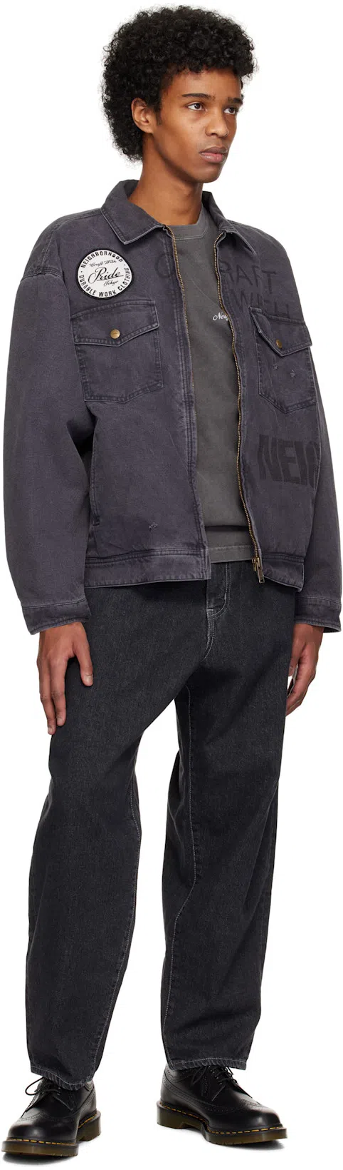 DR. MARTENS Man Lace-up Shoes Black Size 11 Leather