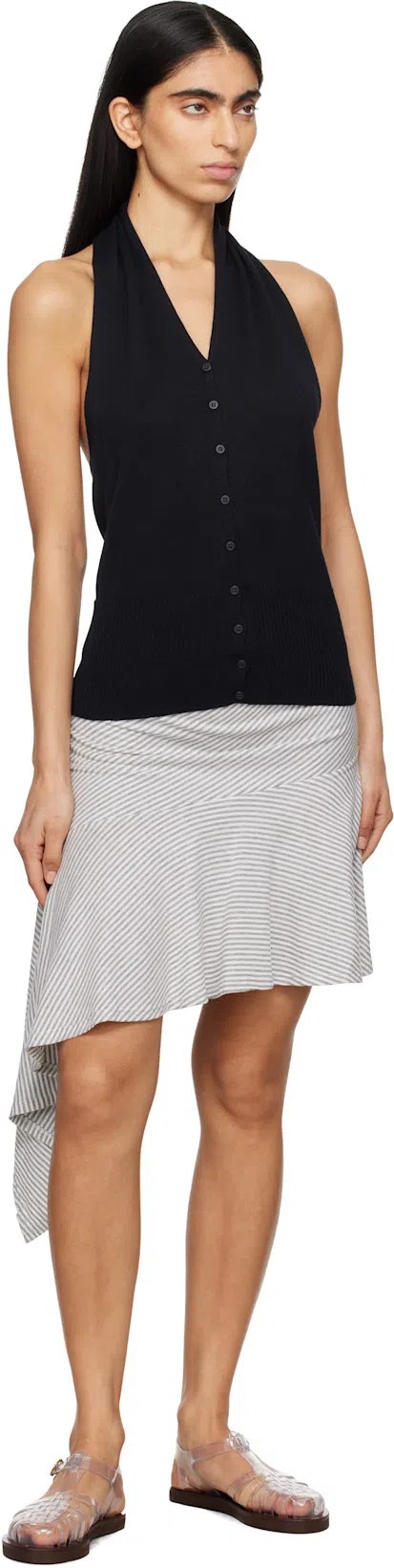 ANCIENT GREEK SANDALS Womens Homeria Fisherman Flat Leather And Jelly In Crystal