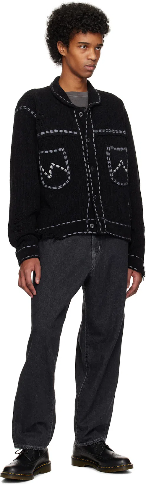 DR. MARTENS Man Lace-up Shoes Black Size 11 Leather