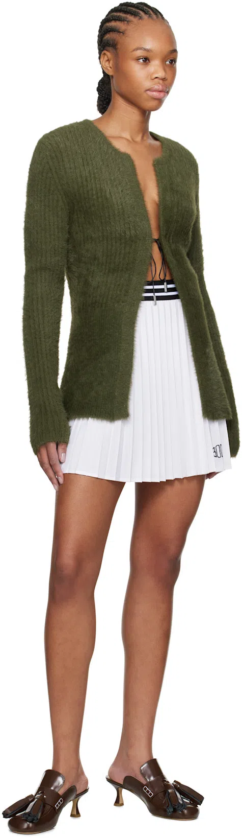 JW ANDERSON Tassel Leather Mules In Red