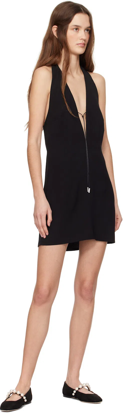 JIMMY CHOO Ade Flat Suede In Black