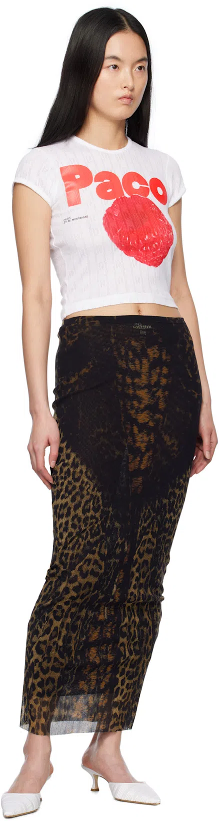 RABANNE White Short T-shirt