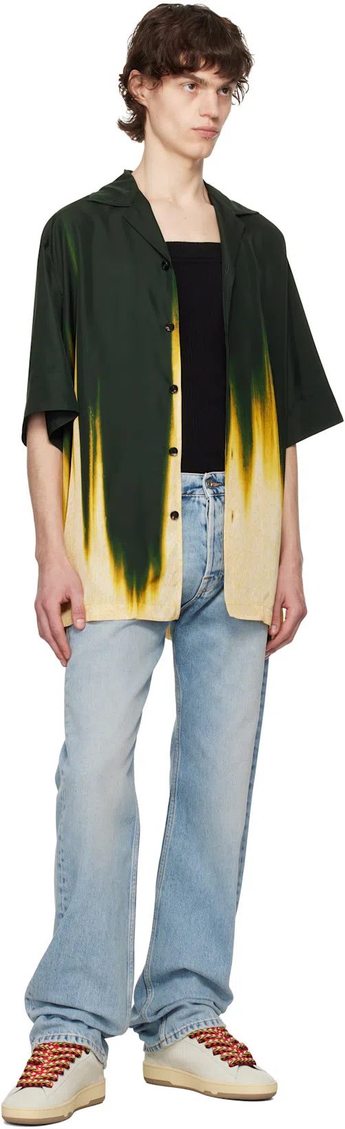 LANVIN Blue Straight-leg Jeans In Light Blue22