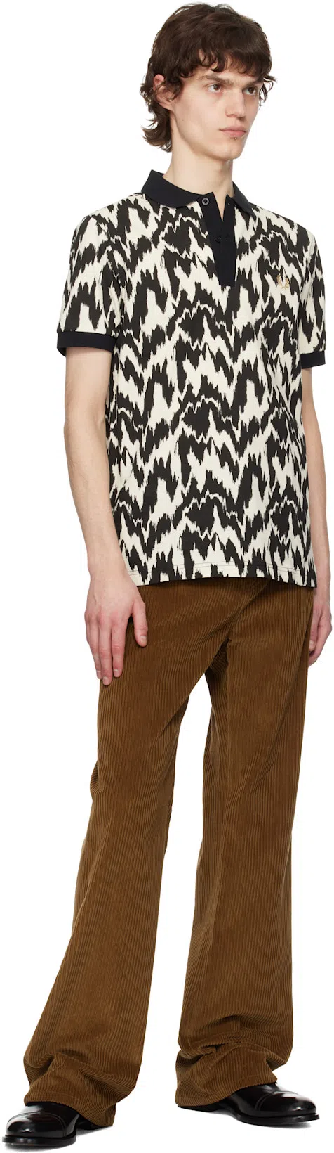 FERRAGAMO Perforated Leather Derby Shoes In Black